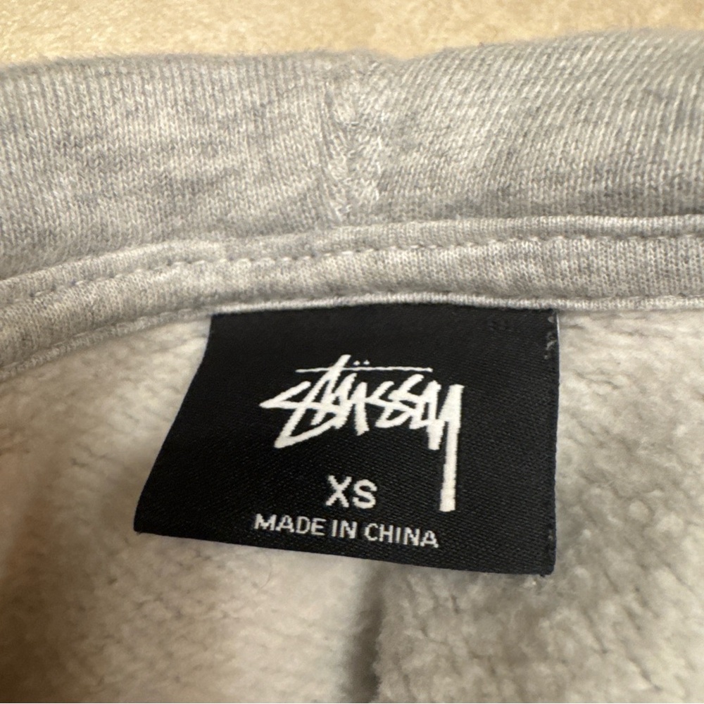 Stussy Light Gray Men's Hoodie - Picture 6 of 7